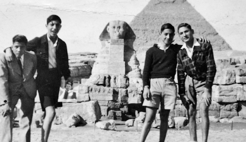 Young Jews Next To Egypt’s Pyramids Of Giza, 1943. Photo By From The Golden Age Of The Jews From Egypt