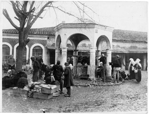 The marketplace, Tirana, Albania. (LPB)1916. 
