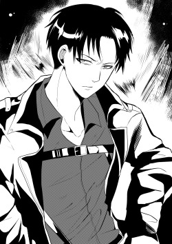 korotora:  Doodling levi againnn , i forgot the name of this costume x0 