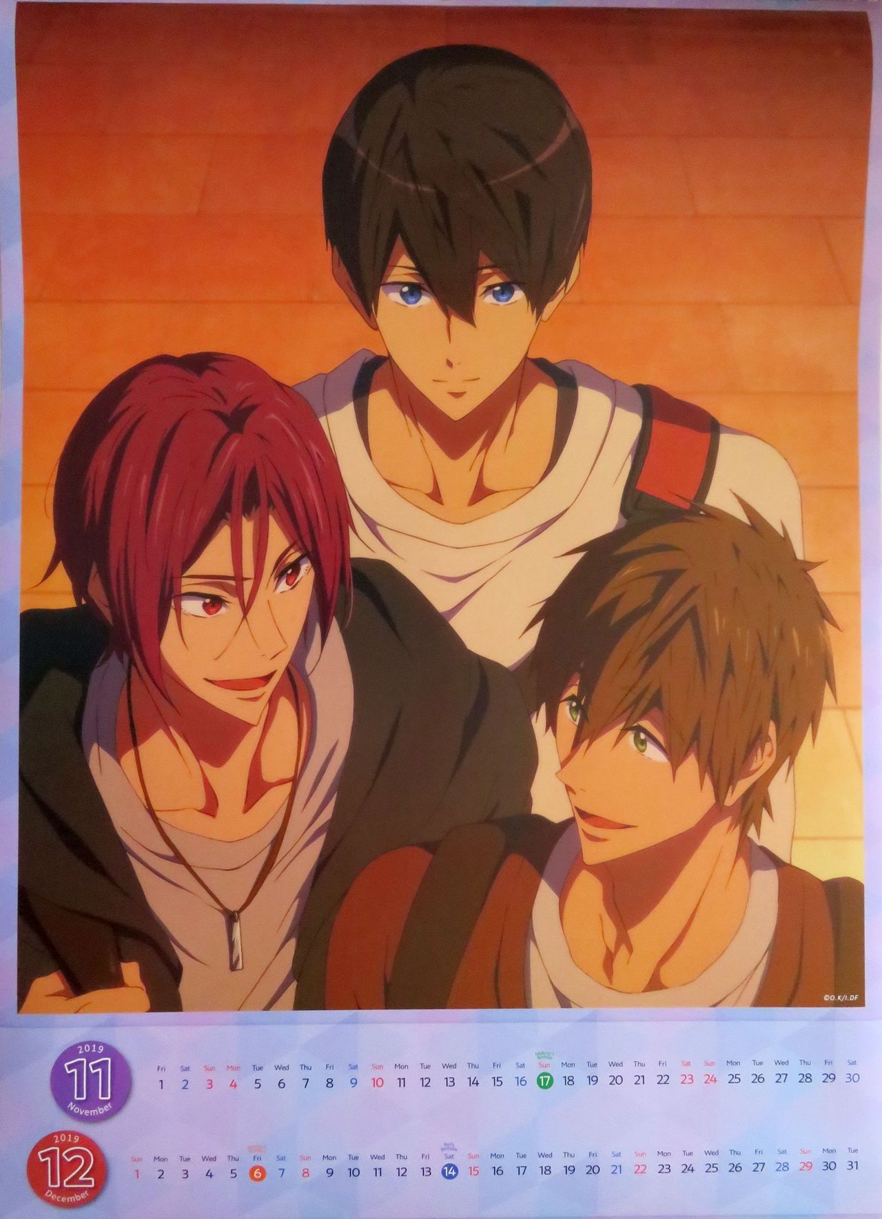 Airisu7425 Free Dive To The Future Calendar 19 Kyoani
