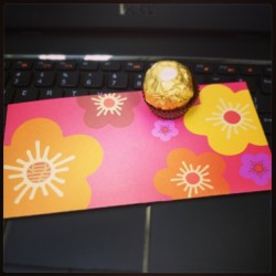 We have the best client!!!! He did a surprise visit just to give red packet and chocolates!!! Happy #CNY #Sony