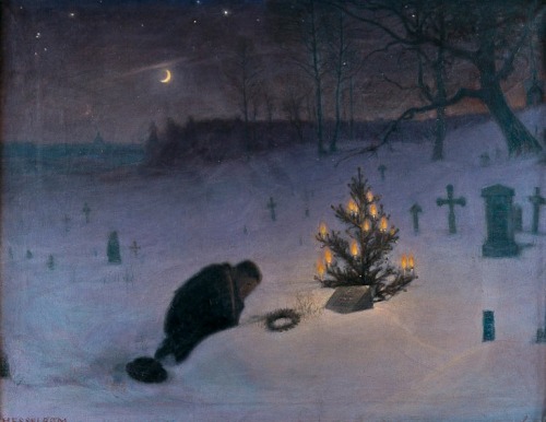  Christmas Eve at the Grave, 1896Otto Hesselbom 