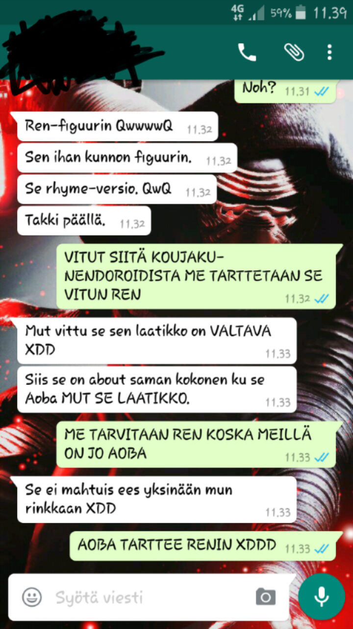 So my roommate told me she spotted the Rhyme Ren figure today. The following ensued: