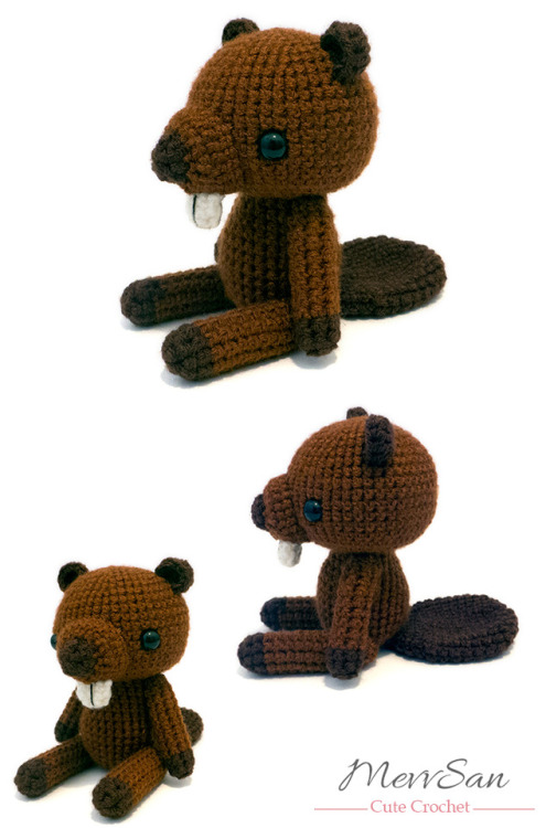 Amigurumi Woodland Critter Beaver crochet pattern by MevvSan.
