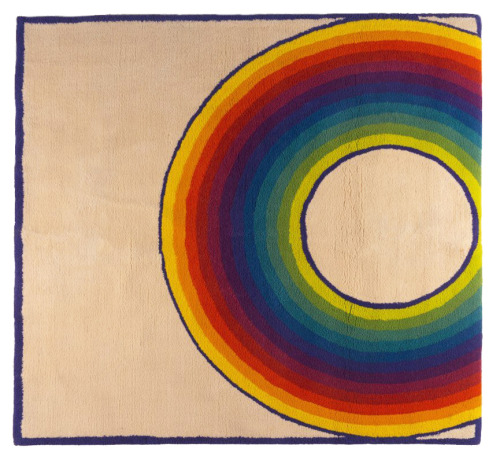 Herbert Bayer, Rainbow carpet, 1976. Made by Ewald Kroener, Duesseldorf, Germany.