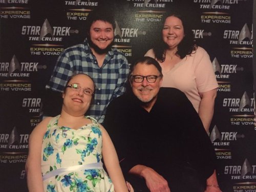 I may have gone on the Star Trek cruise last week.I may have put on my lucky red lipstick for Jonath
