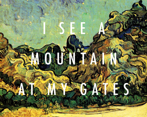 Foals - ‘Mountain at my Gates’ (2015) | Vincent van Gogh - Mountains at Saint Remy with Dark Cottage