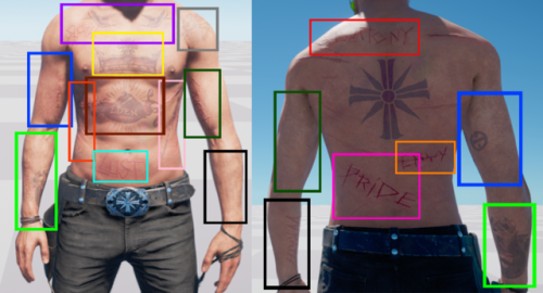 purplehairsecretlair:lulu2992:Joseph’s tattoos and scarsFor anyone who needs this :)(click on 