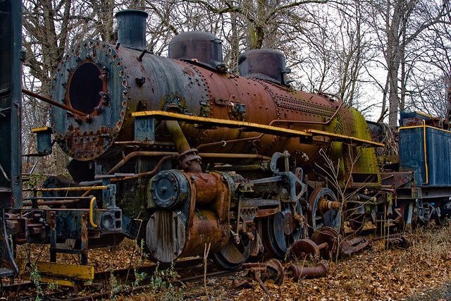 brassandbolts:  Left to rust, the age of steam power long behind us.