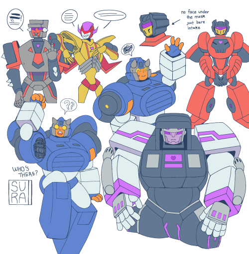suranet: presenting the Stunticons! essentially the robot equivalent of five no-good, disruptive rob