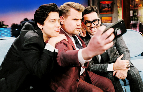 @headlineplanet: Cole Sprouse and Dan Levy appeared on Thursday’s Late Late Show With James Co