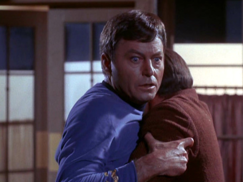 startrekhugs:[Image: A devastated Kirk holds McCoy tightly. From The City on the Edge of Forever. Im