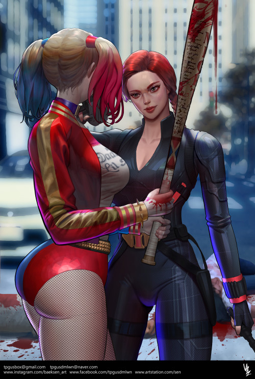 Black Widow_Harley Quinn Sen Baekhttps://www.artstation.com/artwork/ZGY2dm 