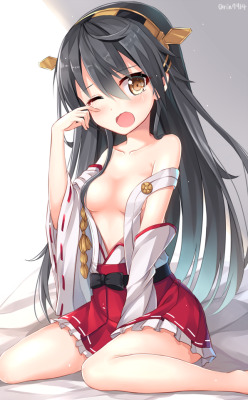 hentafutas22:  Haruna waking up from a long