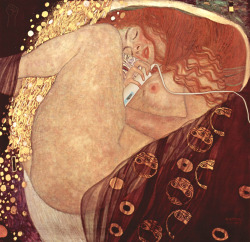 magicwandarthistory: Danae with Magic Wand by Gustav Klimt.