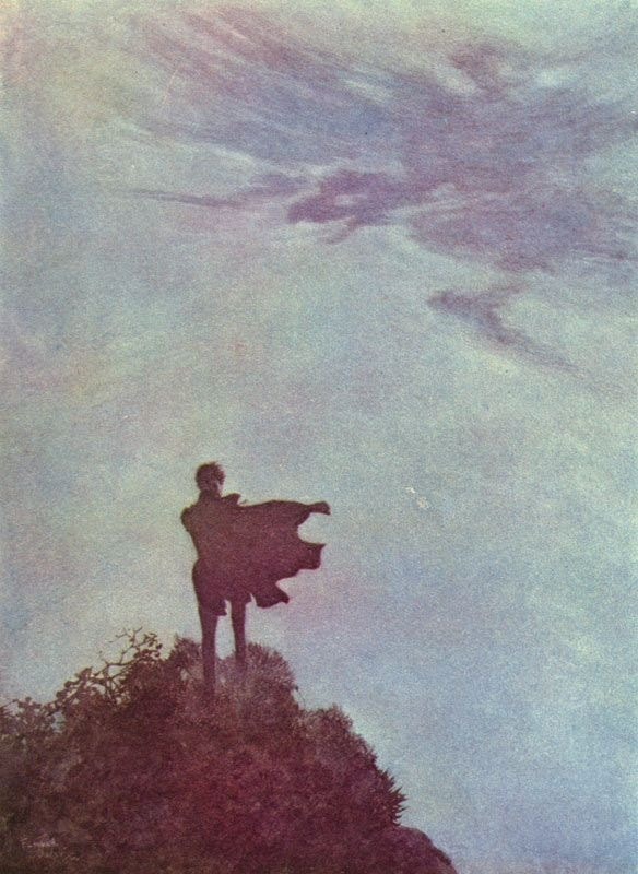 saltatio-crudelitatis:  Illustrations for Edgar Allan Poe’s poems by Edmund Dulac