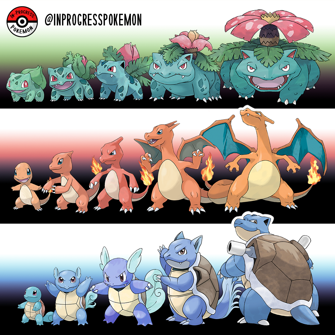 Pokémon - Kanto Starters