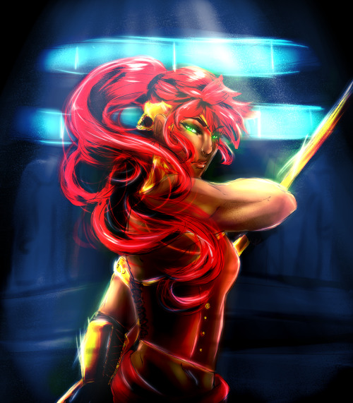 Pyrrha screencap redraw requested by xlthuathopec!Holy hot goddamn this was fun