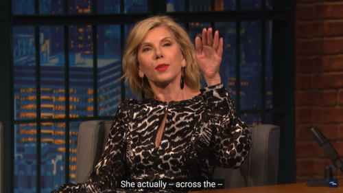 thexfilesbabe:cher greeted christine baranski in the exact way she deserves
