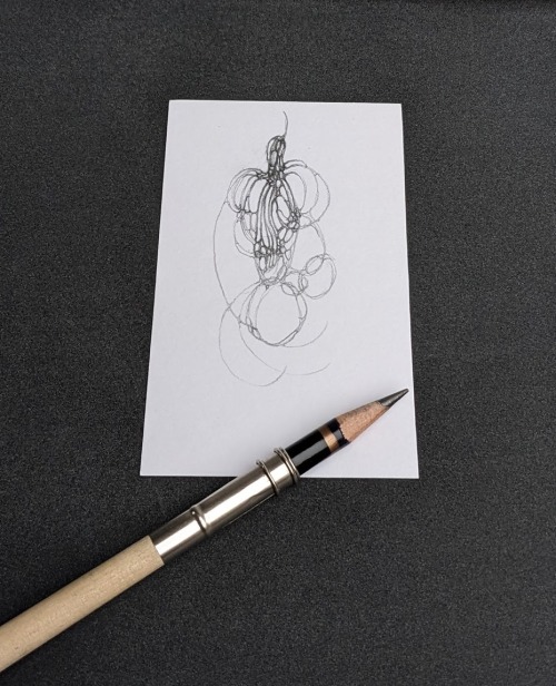 This Drawing Was Directly Inspired By A Photo By @robertpallesen. It Was A Black And White Image Of Coiled