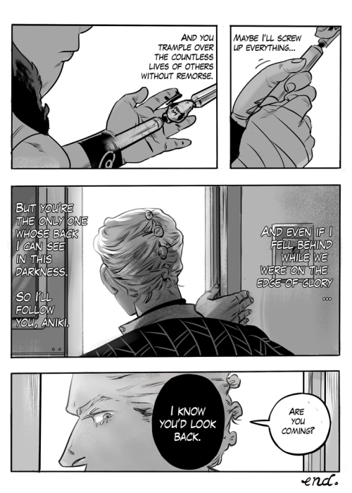 debonairbear: sappy prosciutto and pesci comic done for the Last In Line anthology distributed 