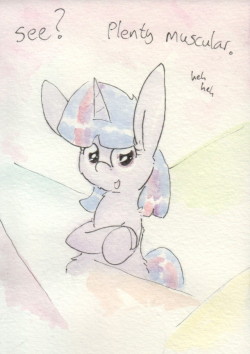 slightlyshade:Behold Twilight’s nerd muscles!