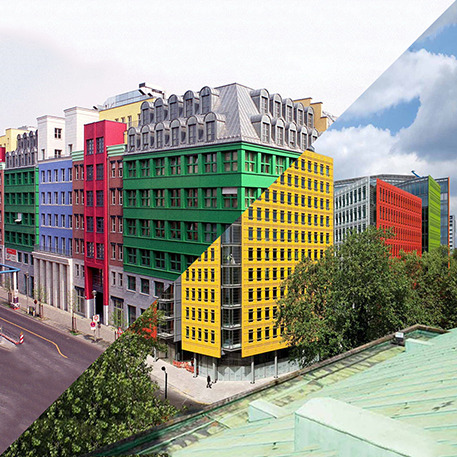 kreativ Hej hej fattige confórmi [le forme non appartengono a nessuno] — Aldo Rossi, Quartier  Schützenstraße, Berlin-Mitte,...