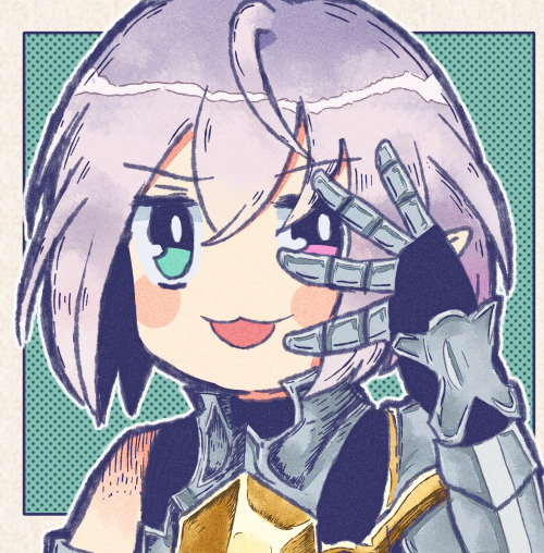 grimnir icon commission for birdium !! thank you so much, drawing this dork was fun!