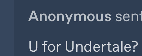 U Is For Undertale