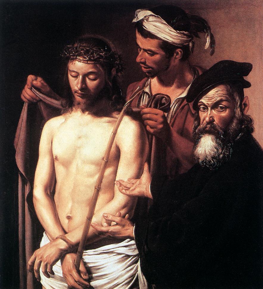 artist-caravaggio:  Ecce Homo, 1605, CaravaggioSize: 103x128 cmMedium: oil, canvas