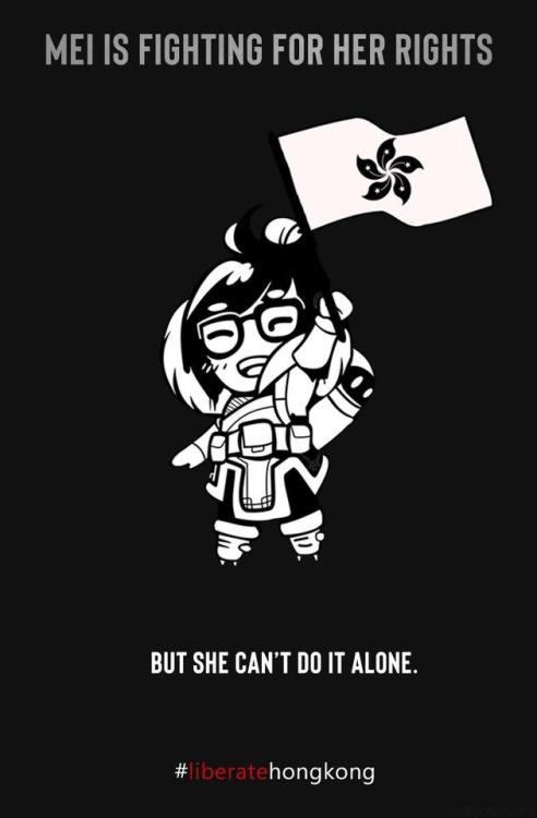 maximumslap: by @Frocharocha/Reddit So people have been trying to make Mei a Hong Kong resistance ic