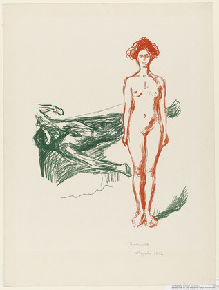 Edvard Munch (Norwegian, 1863–1944) Marats død (The Death of Marat) 1906-07, signed 1912
MoMA