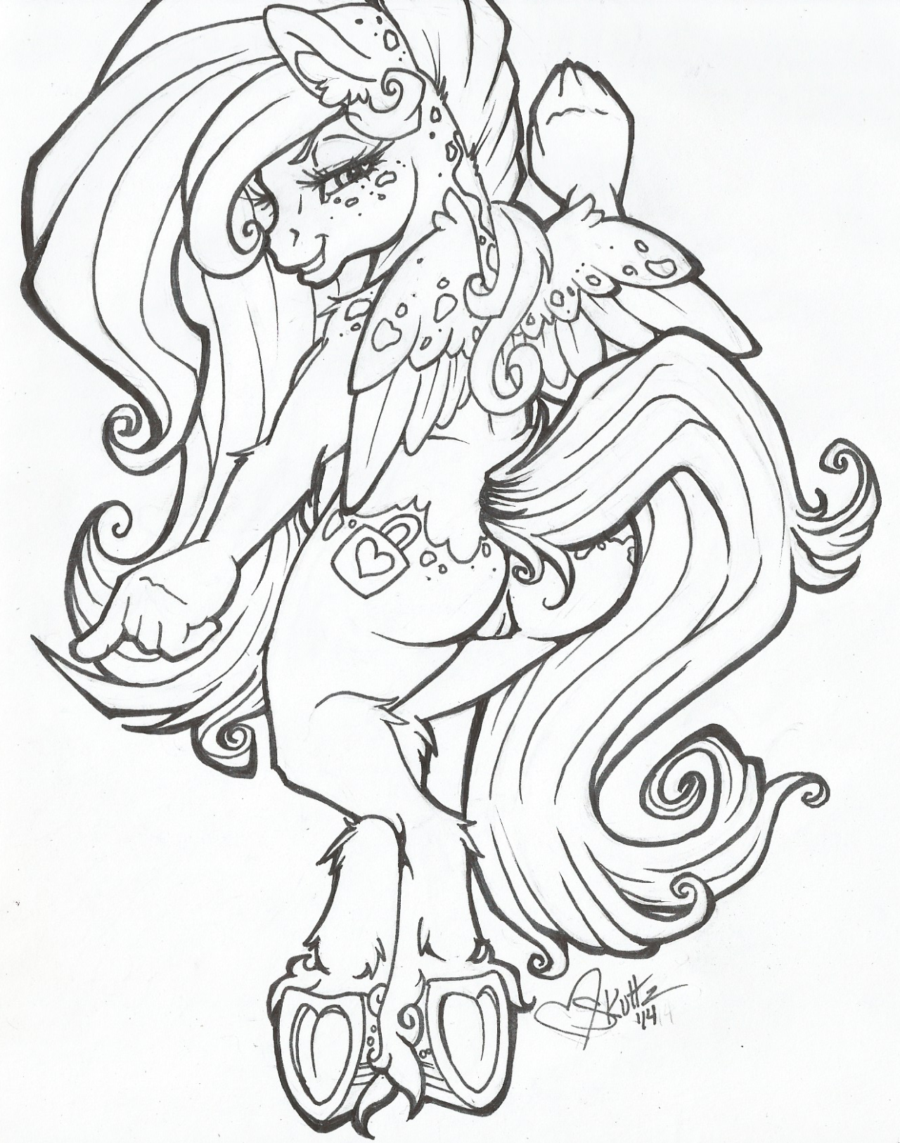 whippedcreamandotherdelights OC Whipped Cream Line art. Coloring next. :3 My side