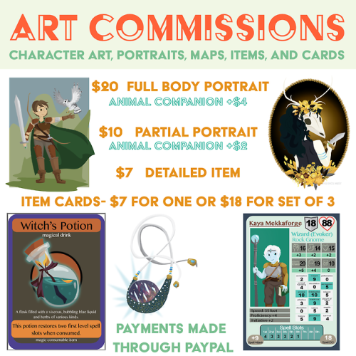 the-dice-nest-creates: Hey everybody! I’m back with some updated Commission Information! I hav