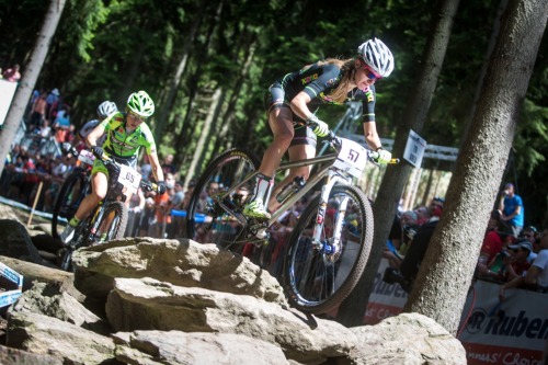 womenscycling: Karla Stepanova and Anna Oberparleiter, Nové Město XCo World Cup via Results & ph