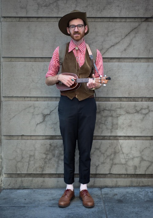 gotitforcheap:sf-looks:Wes, 25“I could call my style ‘seventies cowboy daddy’. It&
