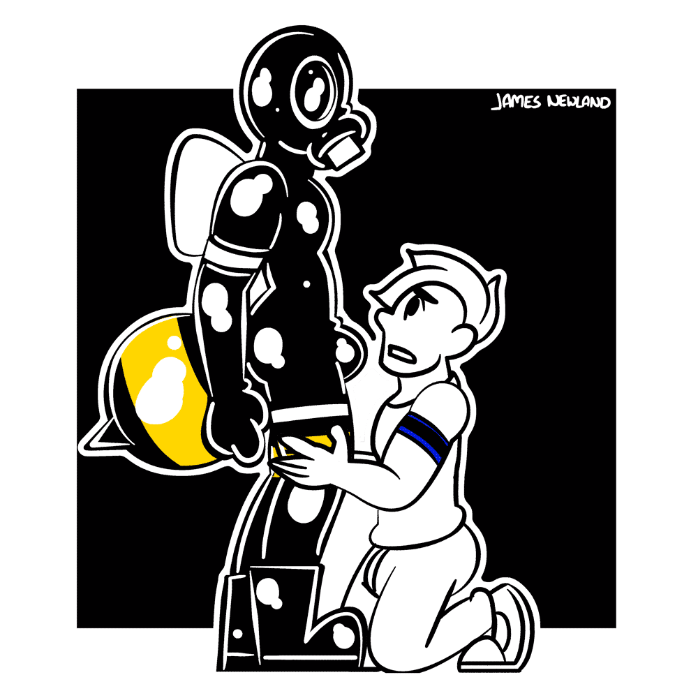 spacepupx: Stripes Don’t wear stripes near a rubber bee, they will think you are