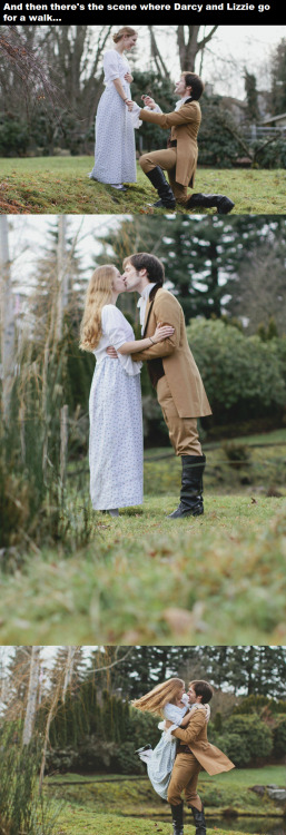 theblacklacedandy: bead-bead: thestraggletag: seiphirai: A Surprise Pride and Prejudice Engagement (