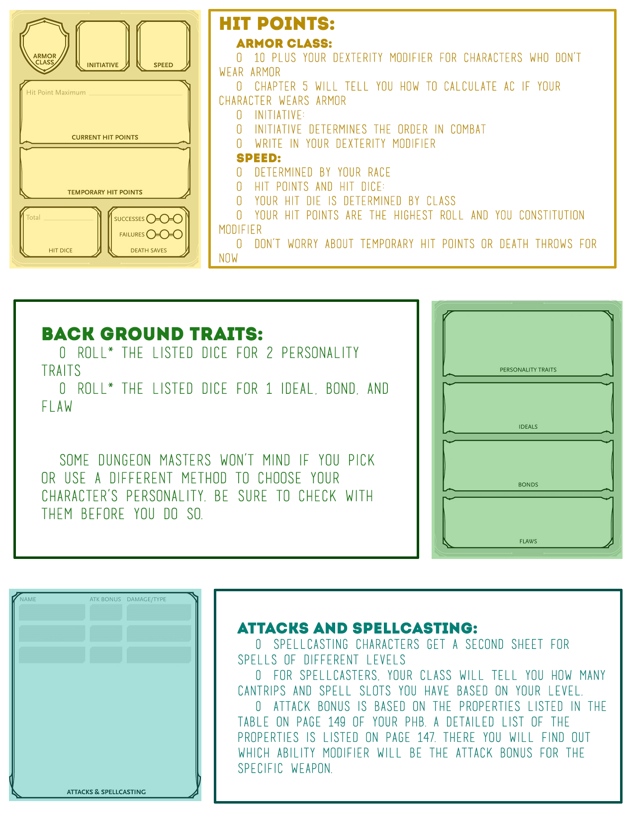 thegamemasterlovesyou: newbiesanddragons:  I made a little packet/handout for people