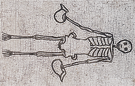 terpsikeraunos:ancient party skeleton mosaics