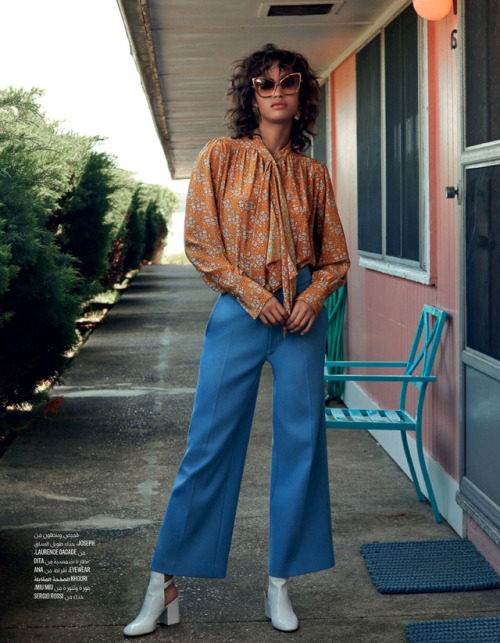 alanna arrington for vogue arabia july 2017