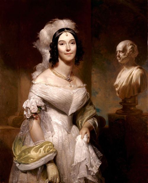 Portrait of Angelica Singleton Van Buren (1842). Henry Inman (American, 1801–1846). Oil on canvas. W