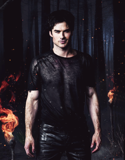 sexhow:     Damon Salvatore - The Vampire Diaries Season 5 Poster    