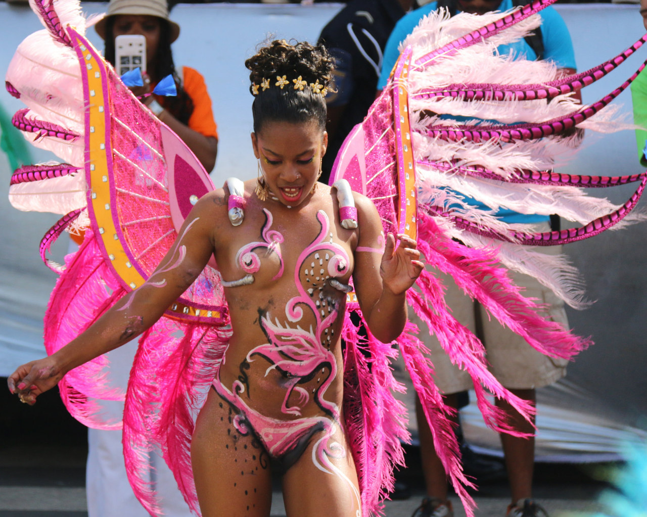   Body painted carnival from Cape Verde, photographed by Carlos Reis.  