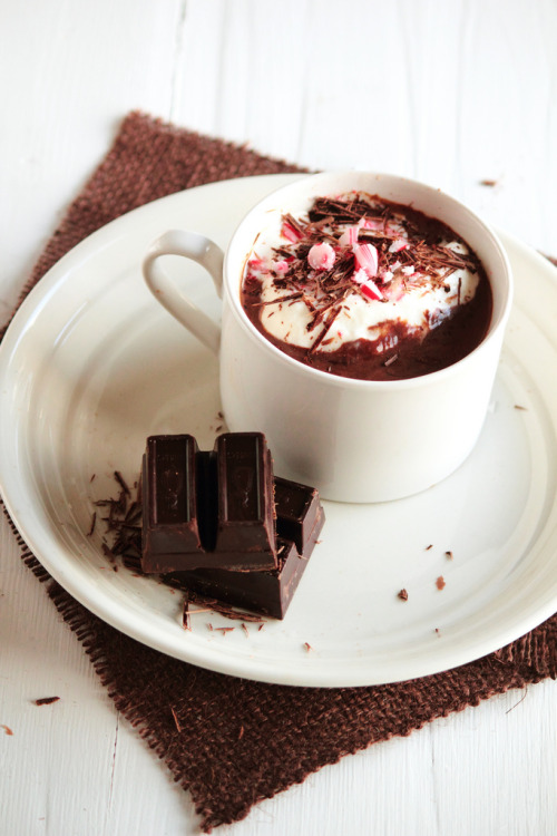spicyrunnergirl:  cutesyfood:  Peppermint Hot Chocolate (by pastryaffair)  Break time is over (boo!)