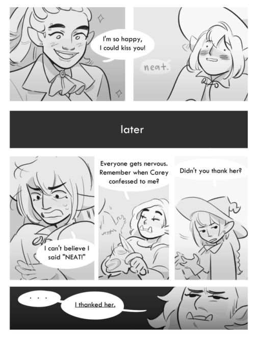 olliedollie1204:actvii:inspired by this tweet[id: a black and white comic featuring taako and kravit