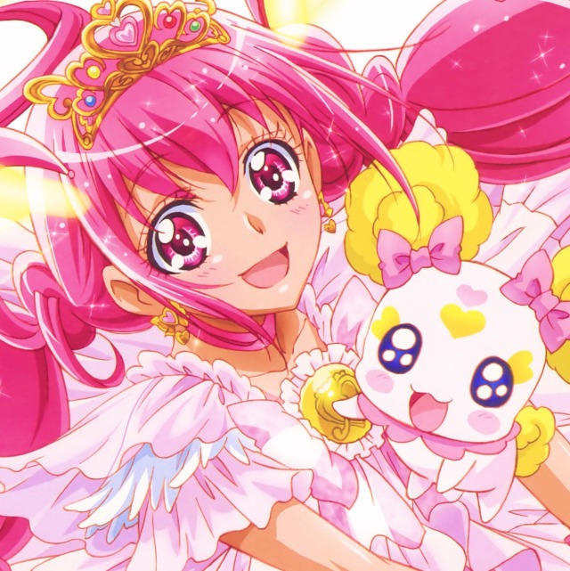 Cure Happy icon in hee powered up form with Candy