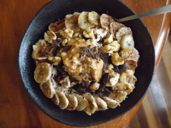 megora-celine:  oatmeal with caramelised