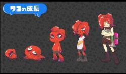 : “You have no idea how much trouble our lab workers went through to study the Octolings. Here’s the evolution chain!“    &lt;3