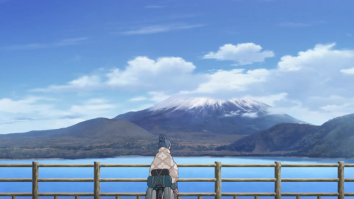 redsamuraiii:Yuru Camp Episode 1Rin Shima loves to camp alone and decides to go a campsite in Lake M